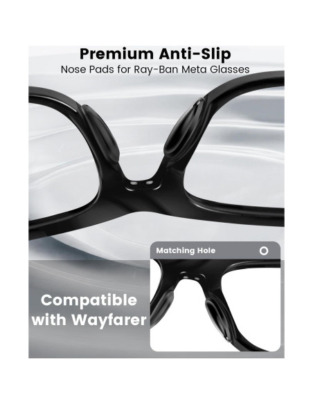 Almohadillas Nasales Silicona Ray-Ban Meta Wayfarer 8 Pzas Almohadillas Nasales Silicona Ray-Ban Meta Wayfarer 8 Pzas