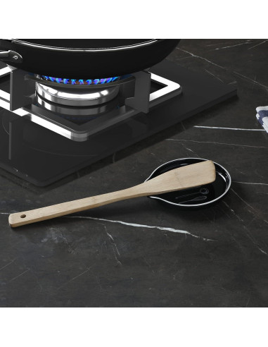 Soporte de Cuchara de Cerámica GDCZ Negro 12.7 cm Resistente al Calor