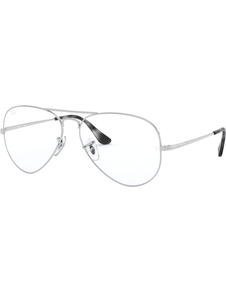 Gafas de Prescripción Ray-Ban RX6489 Aviador Plata 58mm Gafas de Prescripción Ray-Ban RX6489 Aviador Plata 58mm