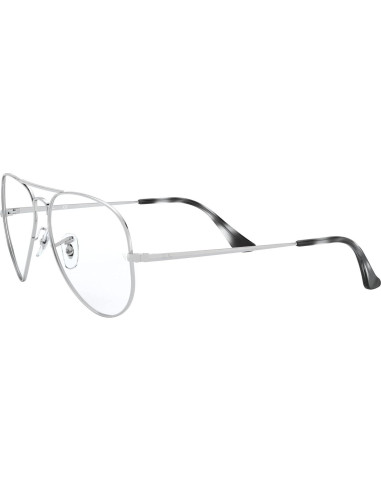 Gafas de Prescripción Ray-Ban RX6489 Aviador Plata 58mm