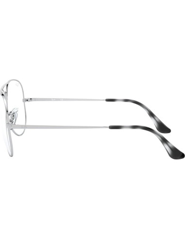 Gafas de Prescripción Ray-Ban RX6489 Aviador Plata 58mm