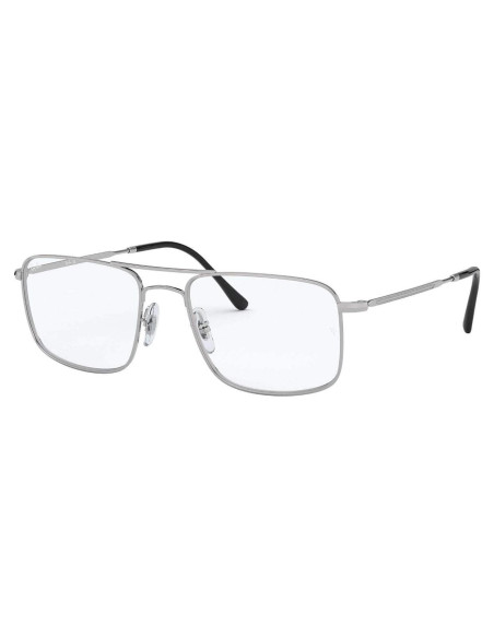 Montura Gafas Ray-Ban Rx6434 Cuadradas Plata 55mm Montura Gafas Ray-Ban Rx6434 Cuadradas Plata 55mm