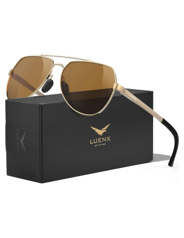 Gafas de sol LUENX Aviador Polarizadas UV400 para Unisex
