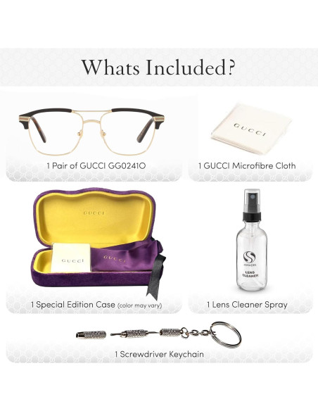 Gafas de Sol Gucci GG0241O Marco Rectangular Metal 54mm Gafas de Sol Gucci GG0241O Marco Rectangular Metal 54mm