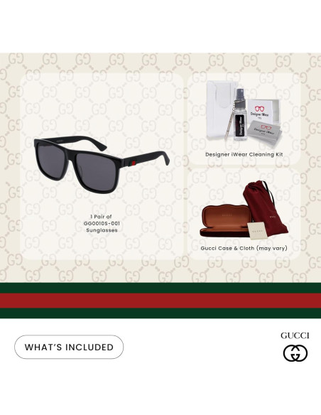 Gafas de sol Gucci GG0010S con kit de cuidado iWear Gafas de sol Gucci GG0010S con kit de cuidado iWear