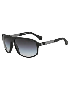 Gafas de sol cuadradas Emporio Armani EA4029, negro goma 64mm