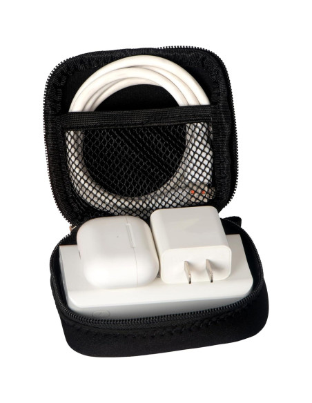 Mini Bolsa Organizador Electrónico Neopreno 10x10 cm Negro Mini Bolsa Organizador Electrónico Neopreno 10x10 cm Negro