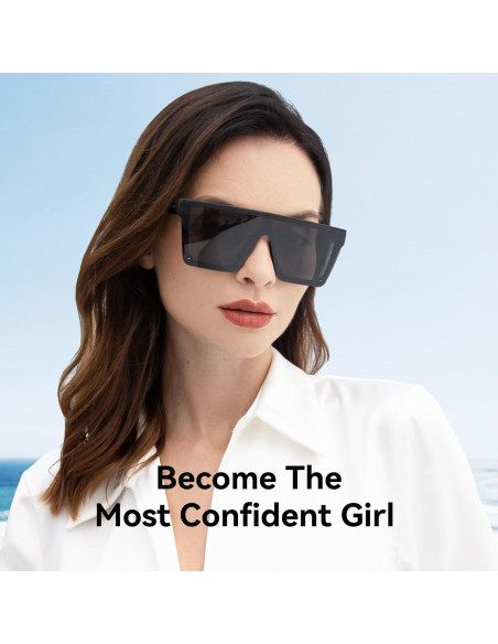 Gafas de sol grandes Dollger para hombres y mujeres UV400 Gafas de sol grandes Dollger para hombres y mujeres UV400