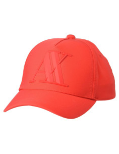 Gorra de béisbol Armani Exchange Roja con Logo 3D