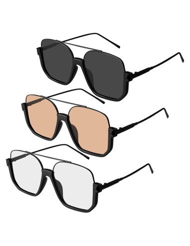 Gafas de Sol Retro Aviador GGSTDDUP UV 70s Cuadradas