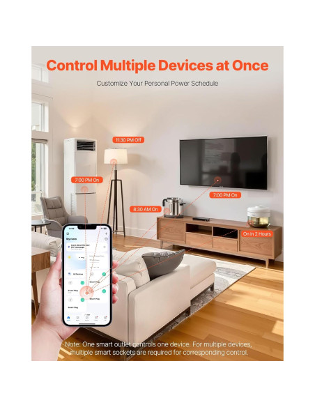 Enchufe Inteligente VEVOR WiFi 15A Control por App y Voz Enchufe Inteligente VEVOR WiFi 15A Control por App y Voz