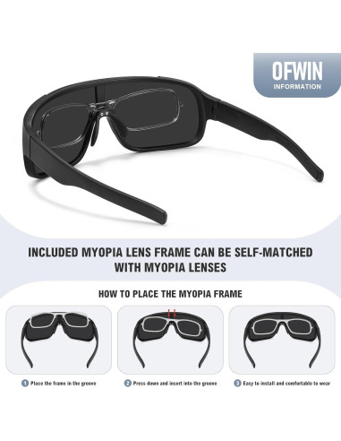 Gafas de sol deportivas Ofwin UV400 para running y pesca