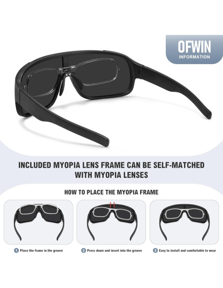 Gafas de sol deportivas Ofwin UV400 para running y pesca Gafas de sol deportivas Ofwin UV400 para running y pesca