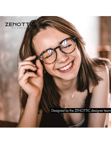 Gafas de lectura ZENOTTIC bloqueo luz azul unisex aumento 1.0x