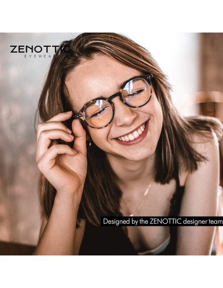 Gafas de lectura ZENOTTIC bloqueo luz azul unisex aumento 1.0x Gafas de lectura ZENOTTIC bloqueo luz azul unisex aumento 1.0x