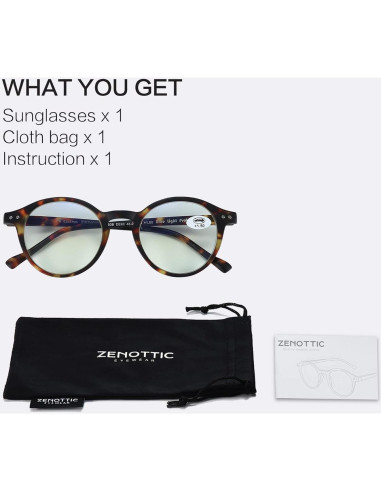 Gafas de lectura ZENOTTIC bloqueo luz azul unisex aumento 1.0x