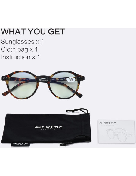 Gafas de lectura ZENOTTIC bloqueo luz azul unisex aumento 1.0x Gafas de lectura ZENOTTIC bloqueo luz azul unisex aumento 1.0x