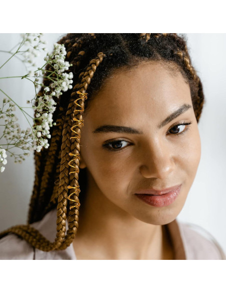 4 Cuerdas de Cabello Trenzado Sliverdew 5M Oro Plata 4 Cuerdas de Cabello Trenzado Sliverdew 5M Oro Plata