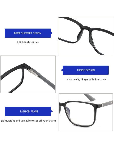 Gafas de lectura Bluemoky 1.75x con bloqueo luz azul Gafas de lectura Bluemoky 1.75x con bloqueo luz azul