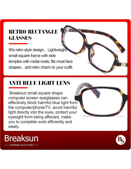 Gafas Retro Breaksun B70 Bloqueo Luz Azul Paquete Doble Gafas Retro Breaksun B70 Bloqueo Luz Azul Paquete Doble