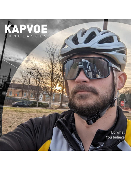Gafas de Ciclismo KAPVOE K62 Polarizadas UV400 para Adultos Gafas de Ciclismo KAPVOE K62 Polarizadas UV400 para Adultos