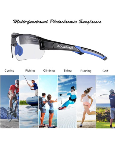 Gafas de sol fotocromáticas RockBros unisex UV protección