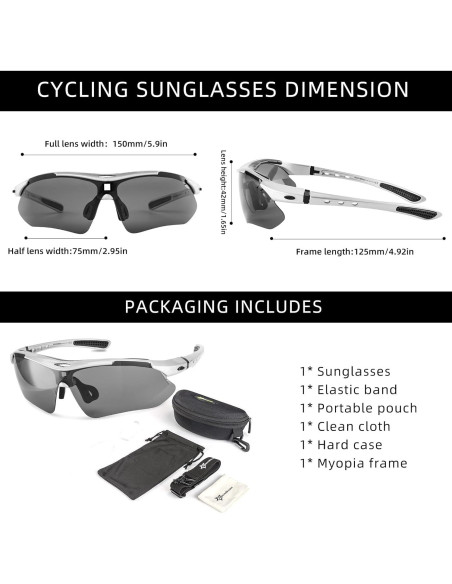 Gafas de sol ROCKBROS polarizadas para ciclismo y deportes Gafas de sol ROCKBROS polarizadas para ciclismo y deportes