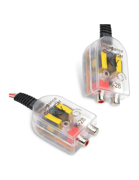 Convertidor de Subwoofer Tippwoo 2 PCS RCA Alta a Baja Frecuencia Convertidor de Subwoofer Tippwoo 2 PCS RCA Alta a Baja Frecuencia