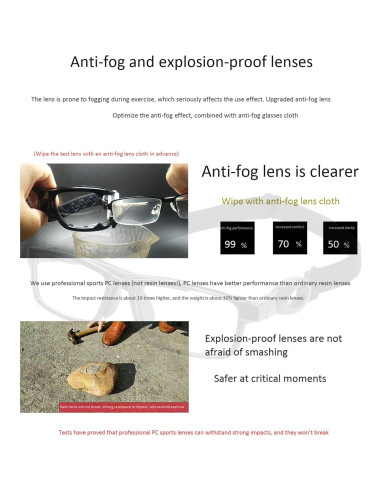 Gafas de seguridad SooGree con lentes reemplazables