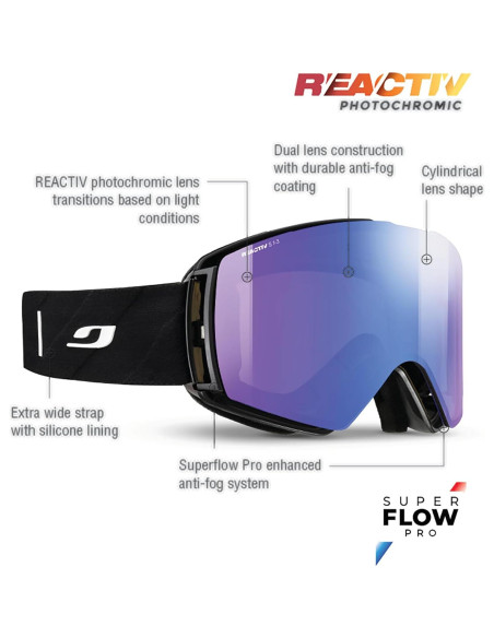 Gafas de Nieve Julbo Launcher REACTIV 1-3 Anti-vaho Gafas de Nieve Julbo Launcher REACTIV 1-3 Anti-vaho
