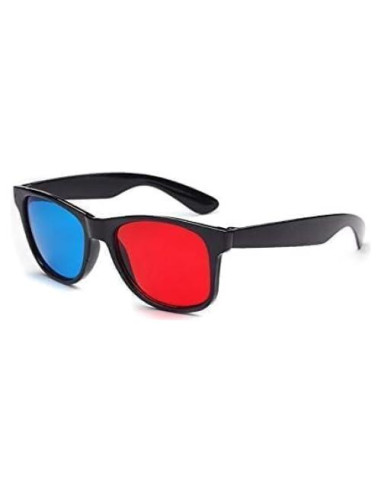 Gafas 3D Anaglifo Jinshining Rojas y Azules para TV