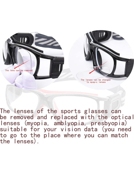 Gafas Deportivas Antivaho Unisex para Baloncesto y Fútbol Gafas Deportivas Antivaho Unisex para Baloncesto y Fútbol