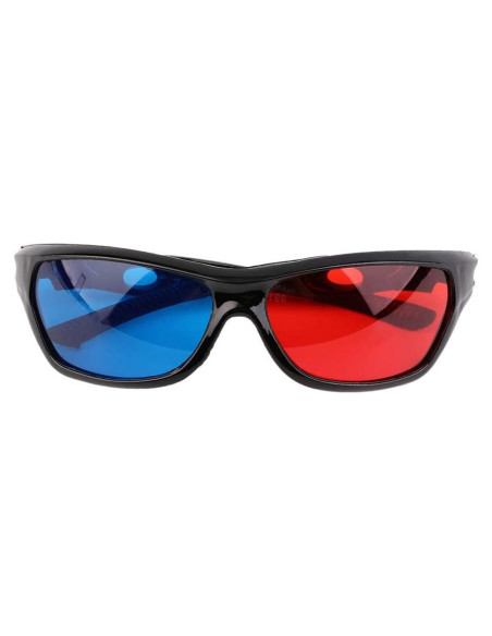 Gafas 3D Anaglifo Juroicessry Adulto Marco Negro Rojo Azul Gafas 3D Anaglifo Juroicessry Adulto Marco Negro Rojo Azul