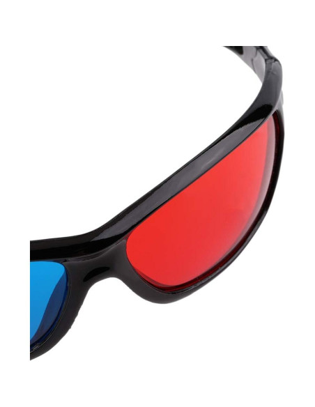 Gafas 3D Anaglifo Juroicessry Adulto Marco Negro Rojo Azul Gafas 3D Anaglifo Juroicessry Adulto Marco Negro Rojo Azul