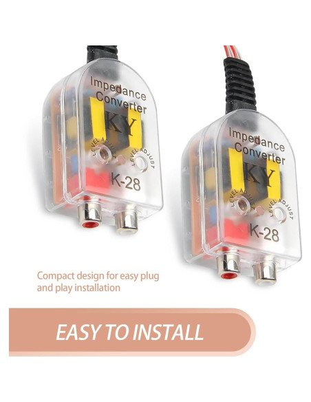Convertidor de Subwoofer Tippwoo 2 PCS RCA Alta a Baja Frecuencia Convertidor de Subwoofer Tippwoo 2 PCS RCA Alta a Baja Frecuencia