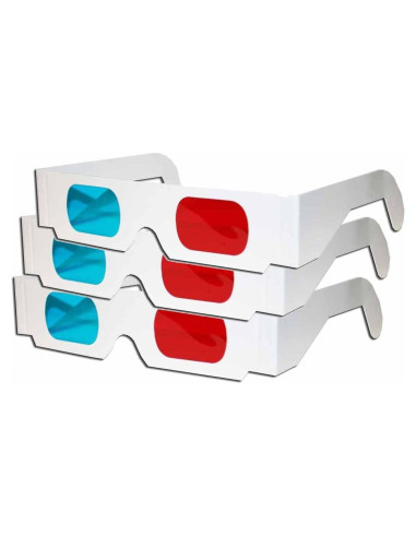 Gafas 3D Anaglifo 3Dstereo Paquete de 3 Cartón