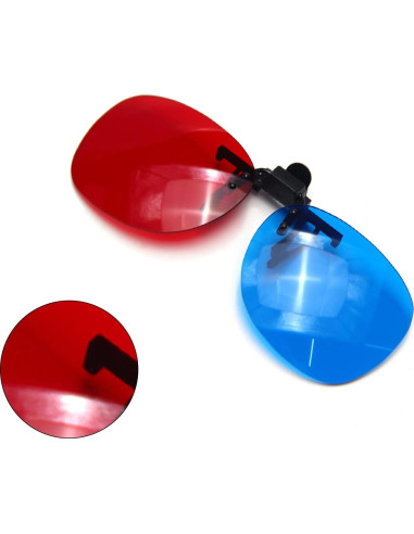 Gafas 3D Othmro Rojo-Azul Plegables y Duraderas