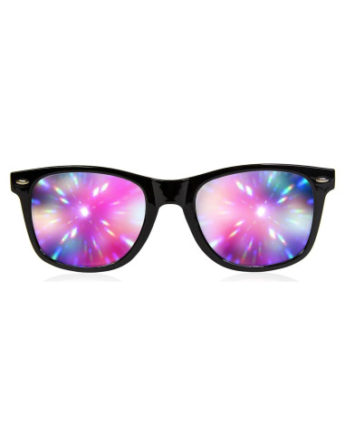 Gafas de Difracción GloFX Ultimate - Negro Mate - Prisma 3D