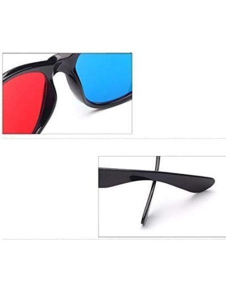 Gafas 3D Rojo-Azul Zenarao para Películas y Juegos Gafas 3D Rojo-Azul Zenarao para Películas y Juegos