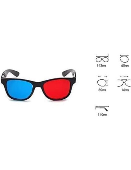Gafas 3D Rojo-Azul Zenarao para Películas y Juegos Gafas 3D Rojo-Azul Zenarao para Películas y Juegos