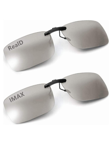 Gafas 3D Clip AoHeng RealD IMAX 2 Paquetes Ligeras