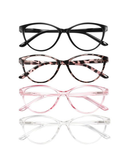Gafas de Lectura Przene 4 Paquetes Anti Luz Azul 2.5x Gafas de Lectura Przene 4 Paquetes Anti Luz Azul 2.5x