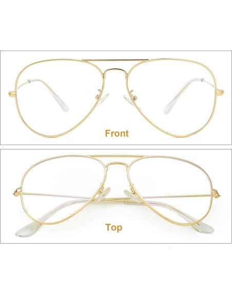 Gafas Aviador Gleyemor Anti Luz Azul Unisex 58mm Gafas Aviador Gleyemor Anti Luz Azul Unisex 58mm