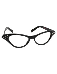 Gafas de Ojo de Gato Hip Hop 50's con Rhinestones para Mujeres