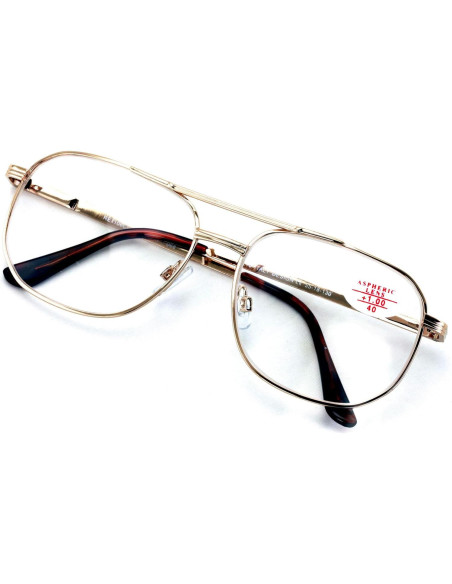 Gafas de lectura de metal Free Vision 2.0x con bisagra Gafas de lectura de metal Free Vision 2.0x con bisagra