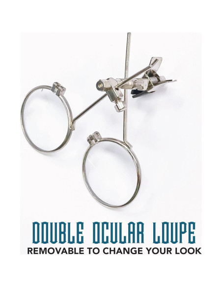 Gafas Steampunk UMBRELLALABORATORY con Lentes Azules y Lupa Gafas Steampunk UMBRELLALABORATORY con Lentes Azules y Lupa