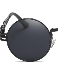 Gafas de sol redondas Dollger estilo Steampunk UV400 2