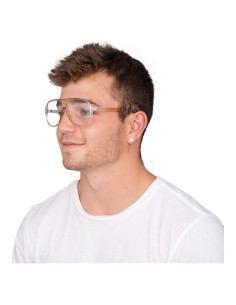 Disfraz Agente Kip Gafas Aviador Doradas Unisex