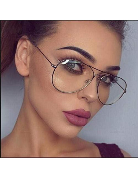 Gafas de Aviador Dollger 3026 Oro Rosa Lentes Claras Gafas de Aviador Dollger 3026 Oro Rosa Lentes Claras