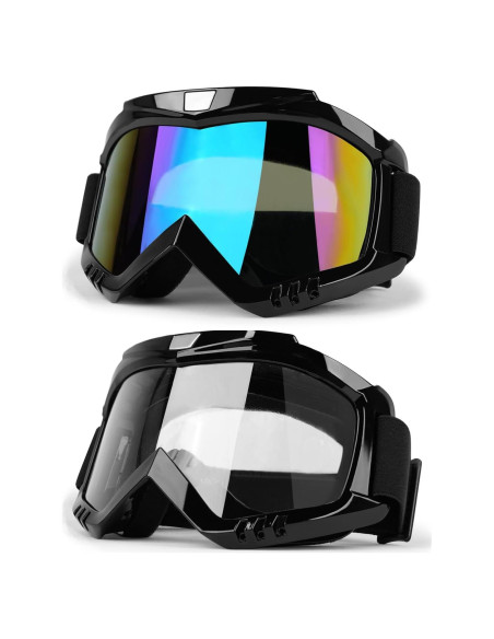 Gafas de Motocross LMAVAG 2 Pack UV400 Anti-vaho Gafas de Motocross LMAVAG 2 Pack UV400 Anti-vaho